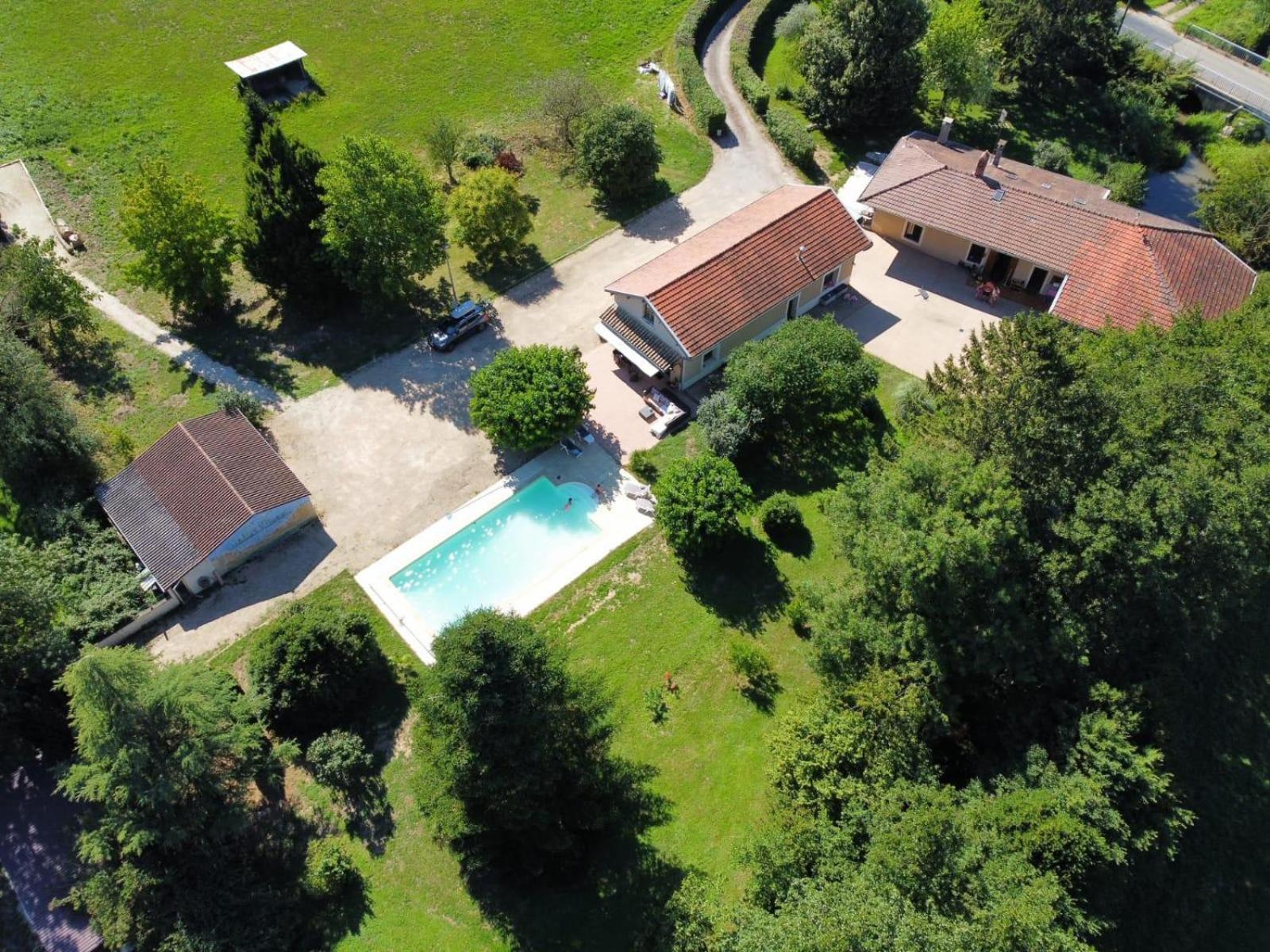 Gite A La Campagne Avec Piscine Biziat Exterior photo